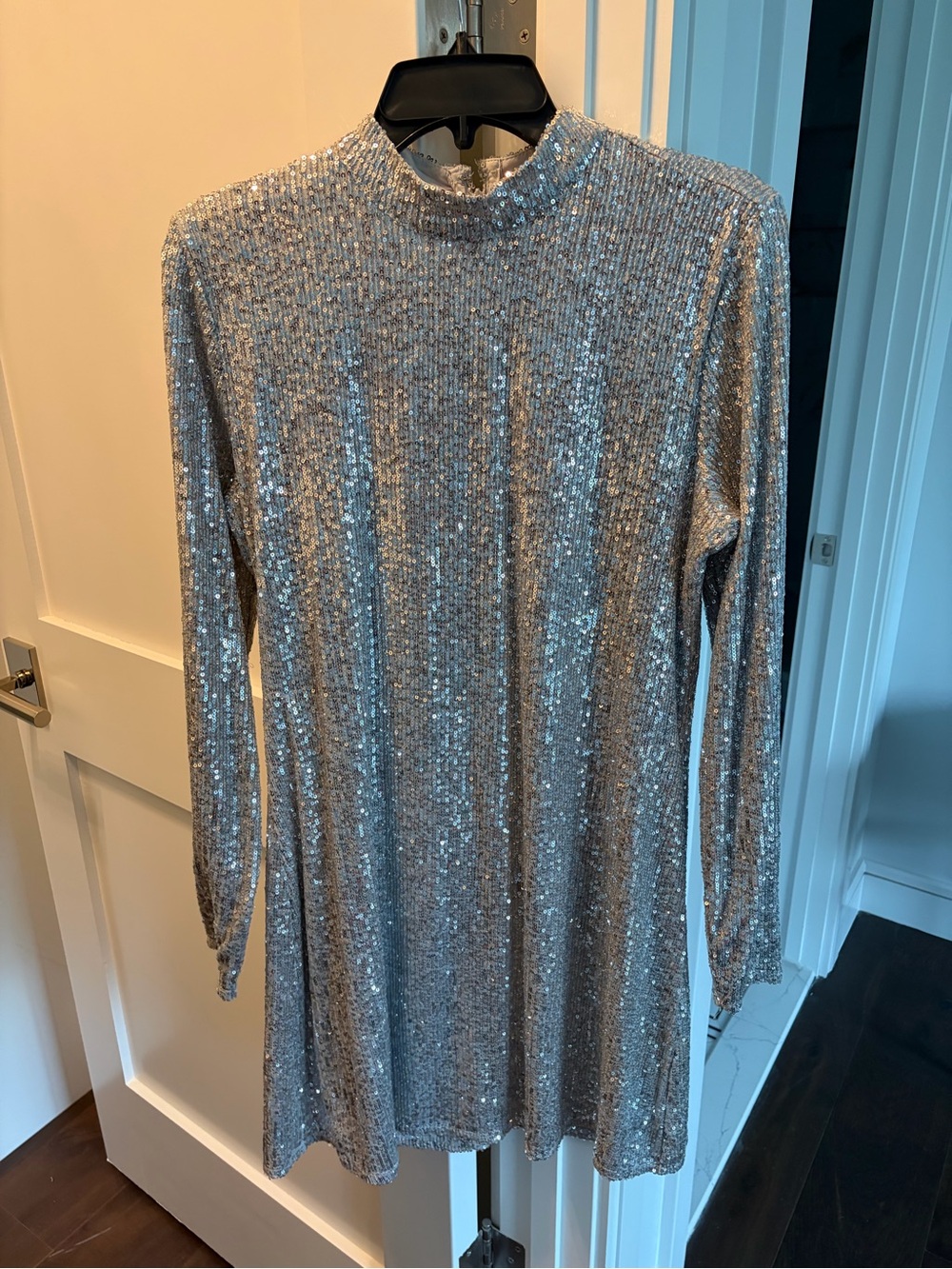 Abercrombie & Fitch Silver Sequin Dress